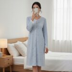 Chemise de nuit Éveil fleural 🩵