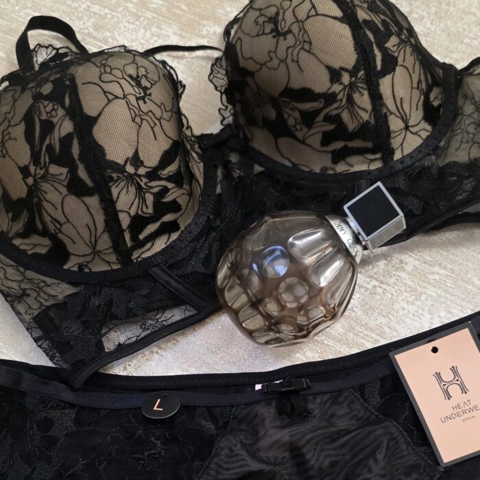 Ensemble Black Seduction 2 pièces Heat underwear 🇪🇦 80% Coton – Image 2