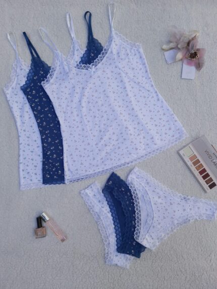 Ensemble Tress bustier et culotte 🌸 95% Coton