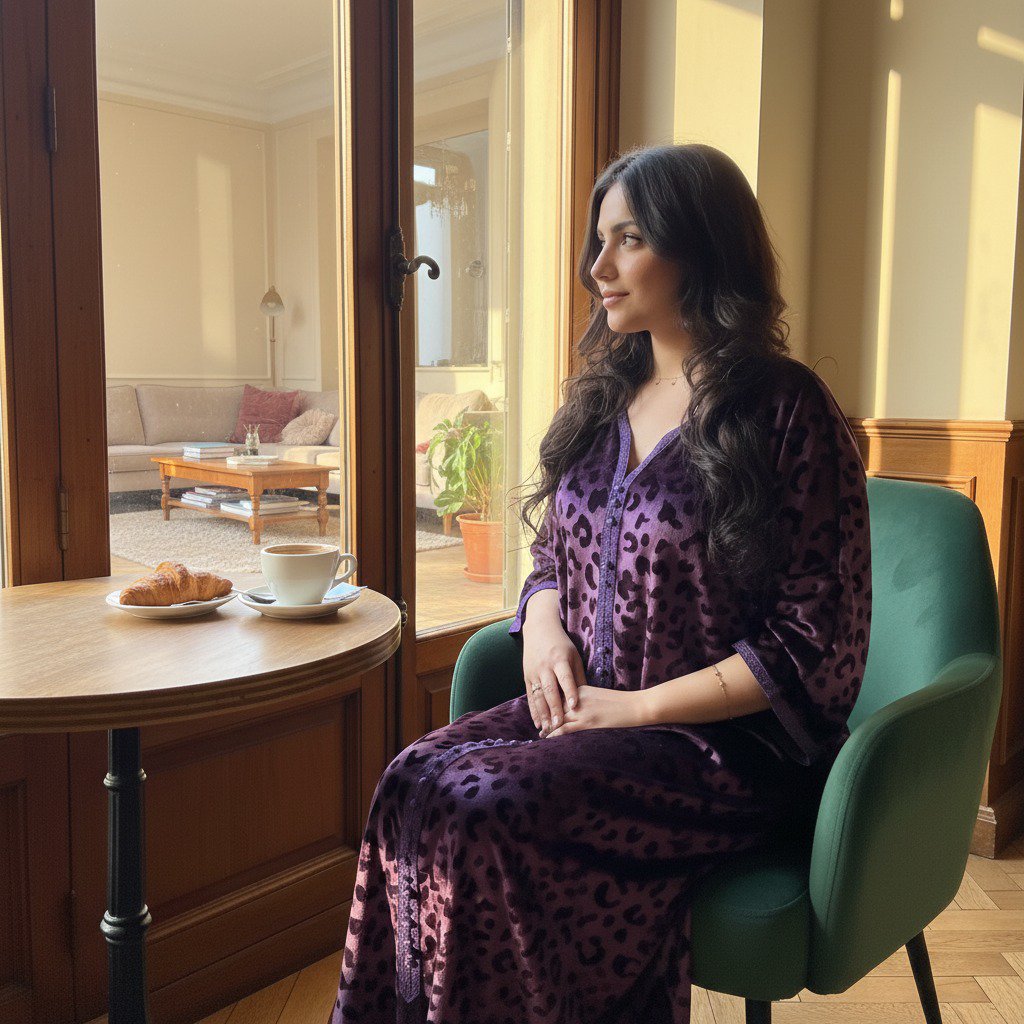 2026/02/1000024361.jpg Robe d'hôtesse léopard aubergine 💜 – Image 1