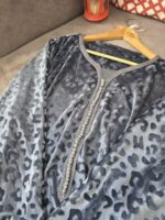 Robe d'hôtesse Velvet  léopard grise 🩶