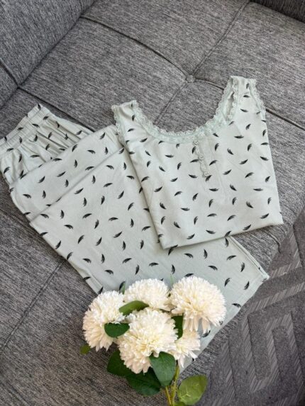Ensemble de Pyjamas sans manche 🌿
