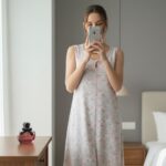 Chemise de nuit en Viscose à fleurs 🌸