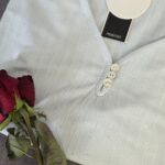 Ensemble Loungewear vert d'eau– 2 Pièces Côtelé avec Dentelle – TRESS – Image 2