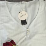 Ensemble Loungewear vert d'eau– 2 Pièces Côtelé avec Dentelle – TRESS – Image 6