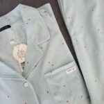 Pyjamas été femme en coton premium vert d’eau