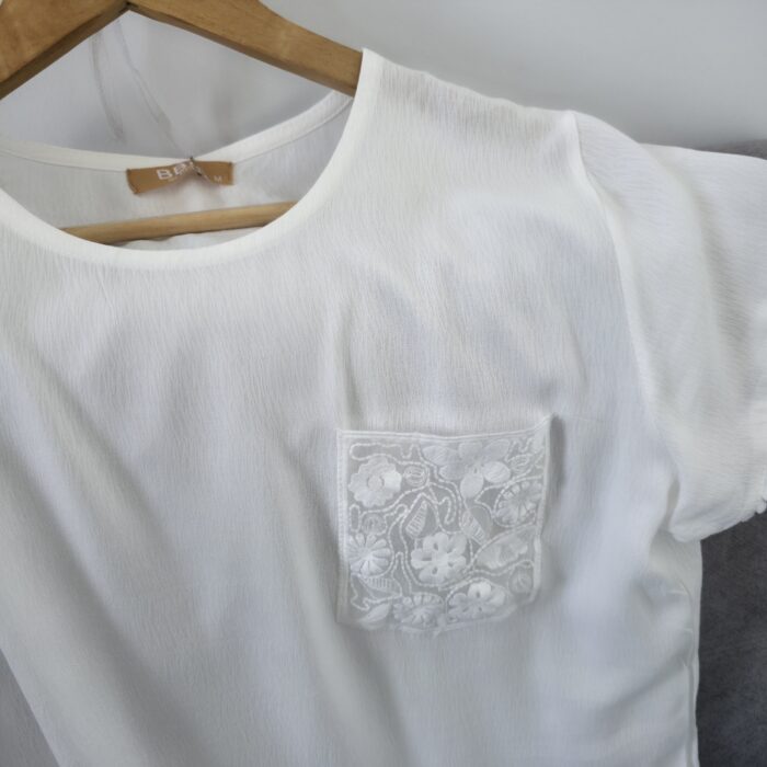 Ensemble en coton pour femme chic dentelle – Image 2