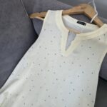 Chemise de nuit femme coton doux dentelle brodée – Image 4