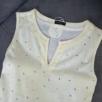 Chemise de nuit femme coton doux dentelle brodée – Image 5