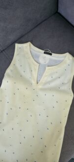 Chemise de nuit femme coton doux dentelle brodée – Image 3