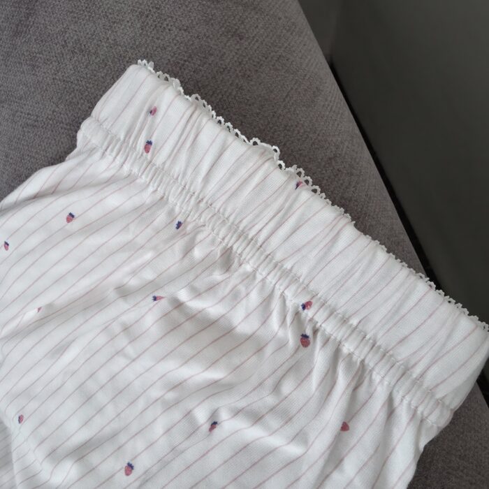 Pyjama été femme TRESS en coton rose clair – Image 2