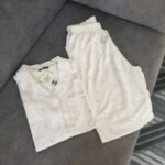 Pyjama été femme TRESS en coton rose clair – Image 5